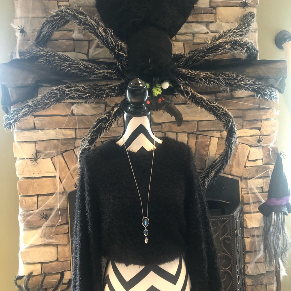 Black Altar’D State Cropped Sweater - Picture 5 of 5